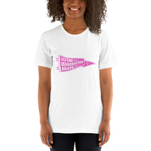 Load image into Gallery viewer, Defend Reproductive Rights Unisex T-Shirt by Luz Rodriguez