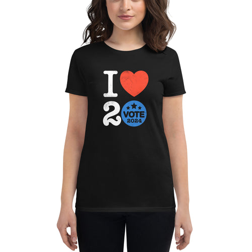 I ♥ 2 Vote 2024 Women's T-Shirt by Melanie Green