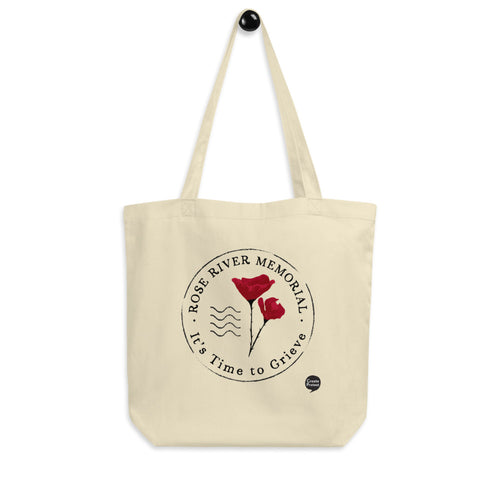 Rose River Memorial Logo Eco Tote Bag by Marcos Lutyens