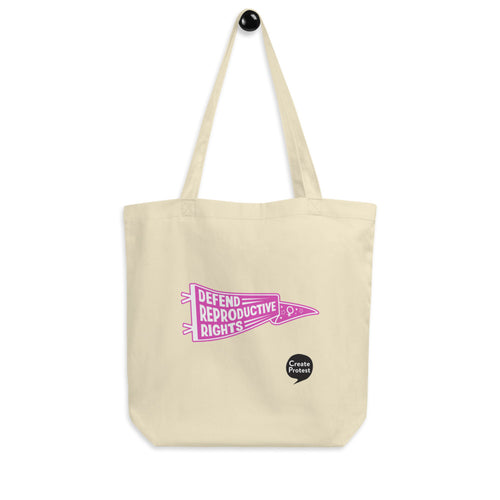 Defend Reproductive Rights Eco Tote Bag by Luz Rodriguez