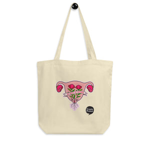 Flowering Uterus Eco Tote Bag by Luz Rodriguez