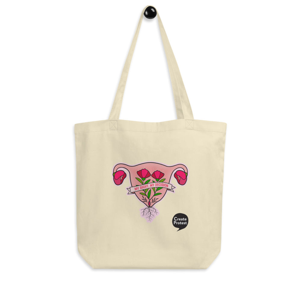 Flowering Uterus Eco Tote Bag by Luz Rodriguez