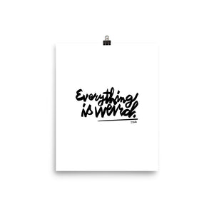 Everything is Weird Poster by Florencio Zavala
