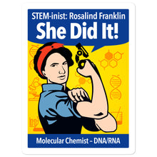 Load image into Gallery viewer, STEM-inist Rosalind Franklin Stickers by Melanie Green