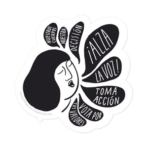 Alza la Voz Sticker by Teresa Villegas