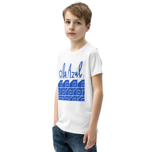 Ola Azul/Blue Wave Youth T-Shirt by Florencio Zavala