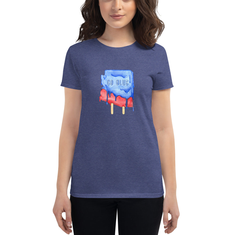 Go Blue Arizona Women's T-Shirt by Alex! Jimenez - Blue