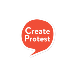 Create Protest Stickers - Orange