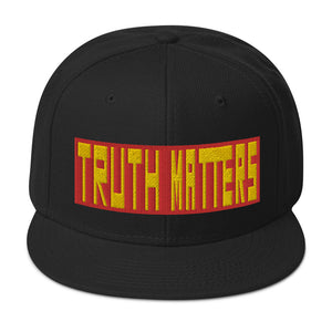 Truth Matters Snapback Hat by Juliette Bellocq