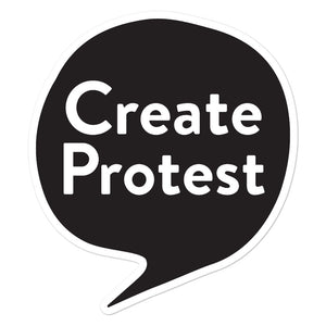 Create Protest Stickers - Black