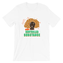Load image into Gallery viewer, My Hair is a Controlled Substance #2 T-Shirt by Lafe Taylor