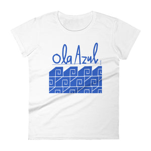 Ola Azul/Blue Wave Women's T-shirt by Florencio Zavala