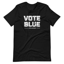 Load image into Gallery viewer, Vote Blue Colorado T-Shirt by Emily Mulvey - White Text