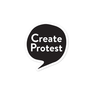 Create Protest Stickers - Black