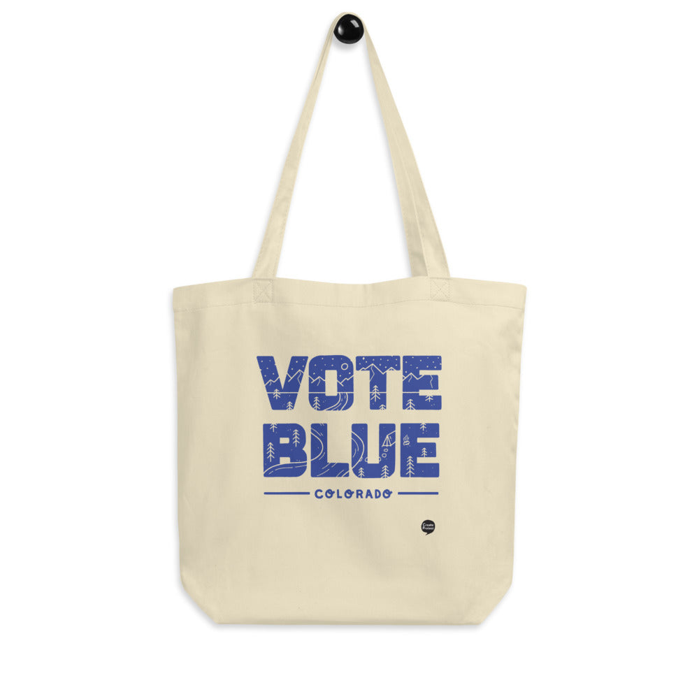 Vote Blue Colorado Eco Tote Bag by Emily Mulvey