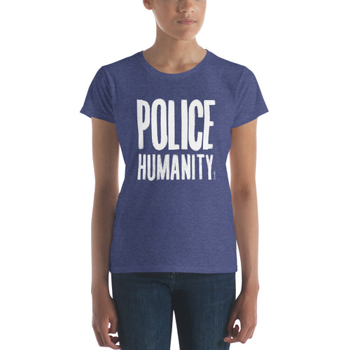 Police Humanity Women's T-Shirt by Florencio Zavala