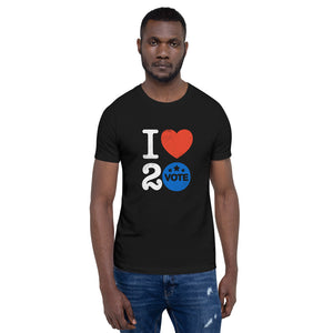 I ♥ 2 Vote T-Shirt by Melanie Green