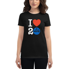 Load image into Gallery viewer, I ♥ 2 Vote Women&#39;s T-Shirt by Melanie Green