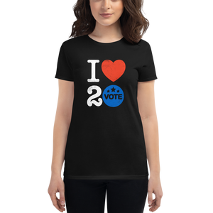 I ♥ 2 Vote Women's T-Shirt by Melanie Green