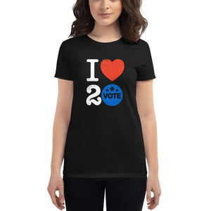 I ♥ 2 Vote Women's T-Shirt by Melanie Green