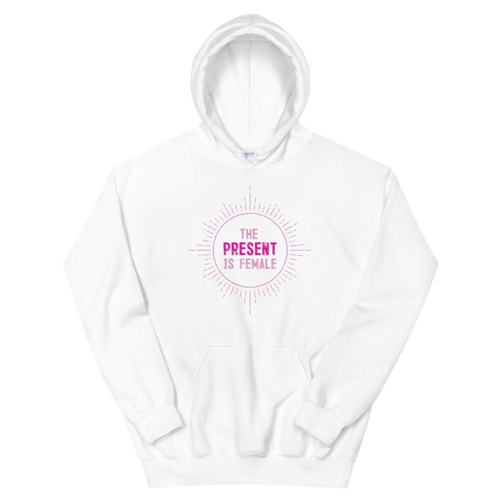 The Present is Female Hoodie by Luz Rodriguez