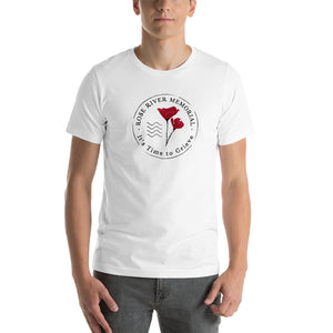Rose River Memorial Logo T-Shirt by Marcos Lutyens