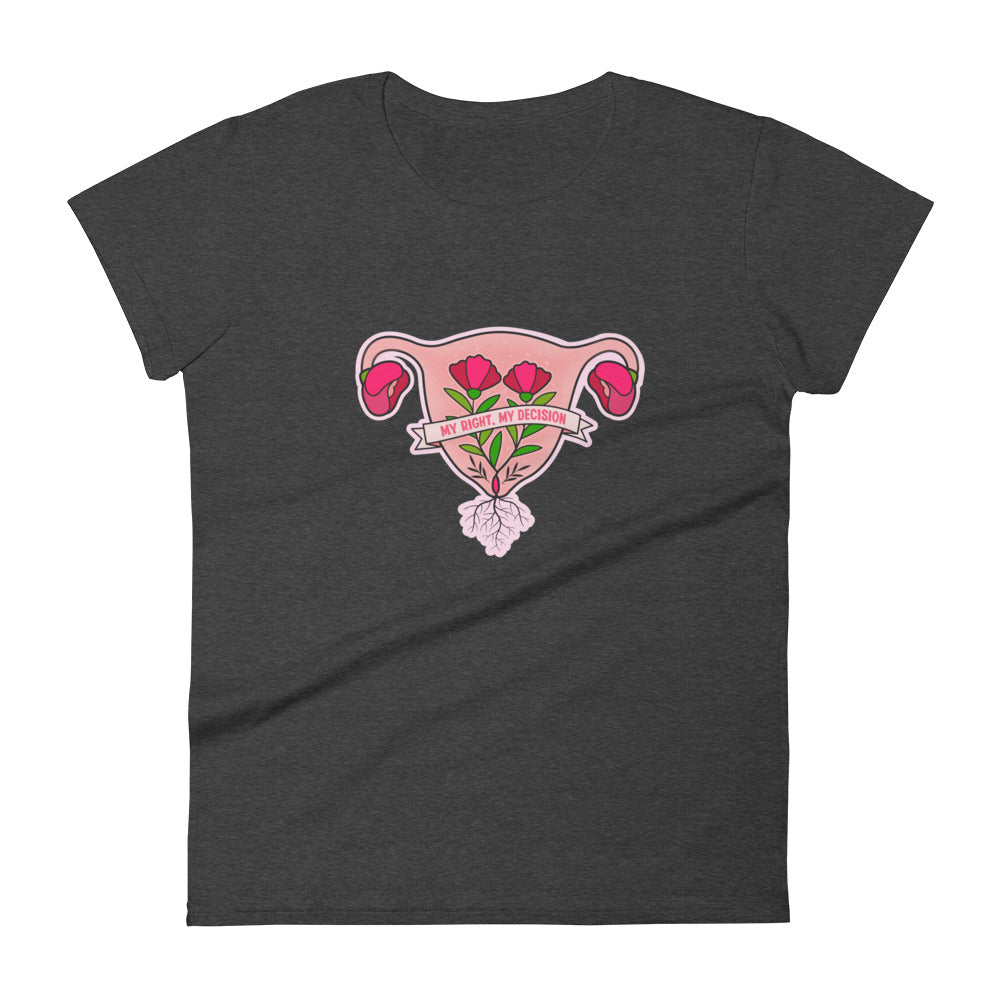 Flowering Uterus Women's T-Shirt by Luz Rodriguez