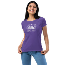 Load image into Gallery viewer, My Body My Choice Women’s Fitted T-shirt by Luz Rodriguez